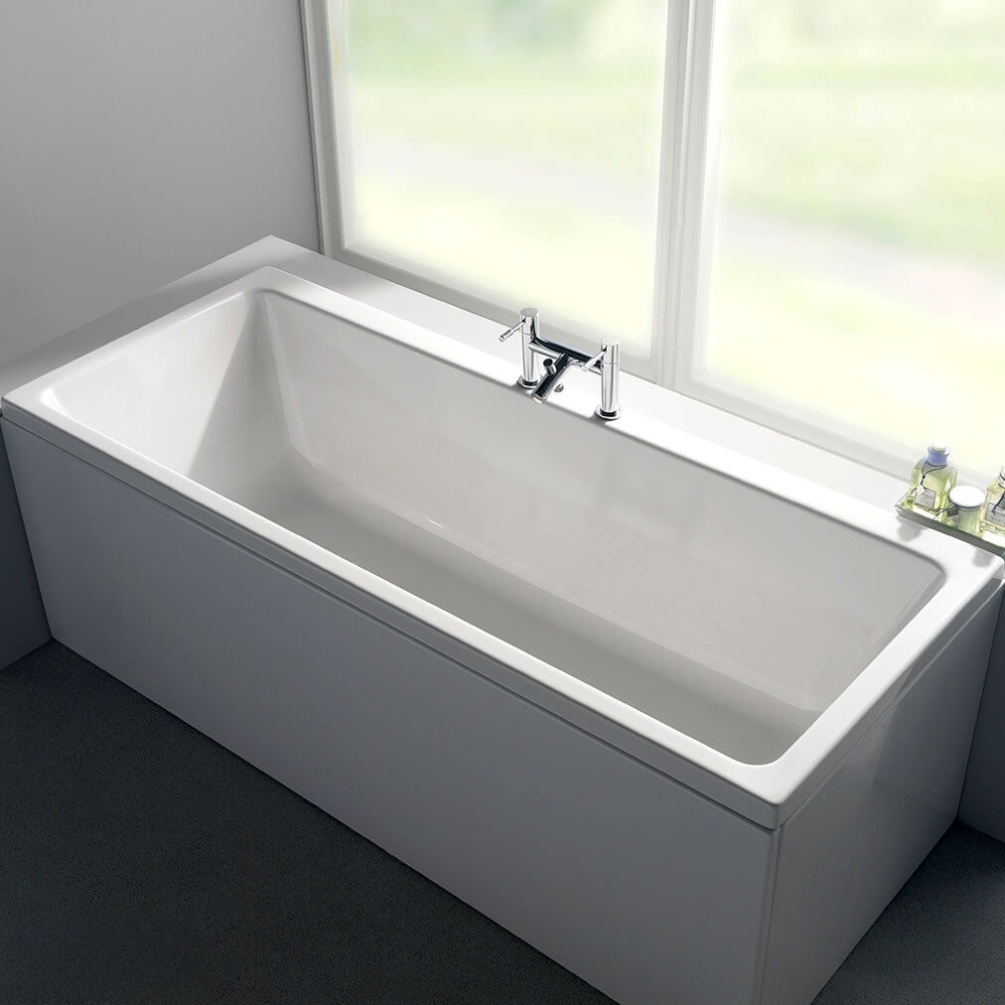 Lifestyle image of the Carron Quantum Duo 1900mm x 900mm Double Ended Carronite Bath